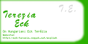 terezia eck business card